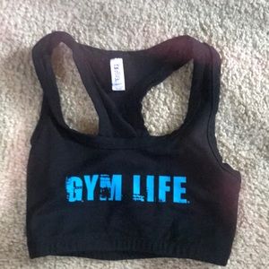 Gym life sports bra